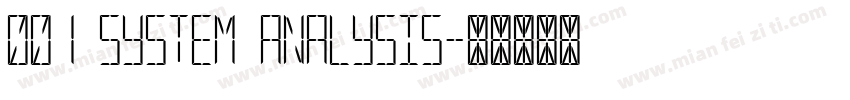 001 System Analysis字体转换